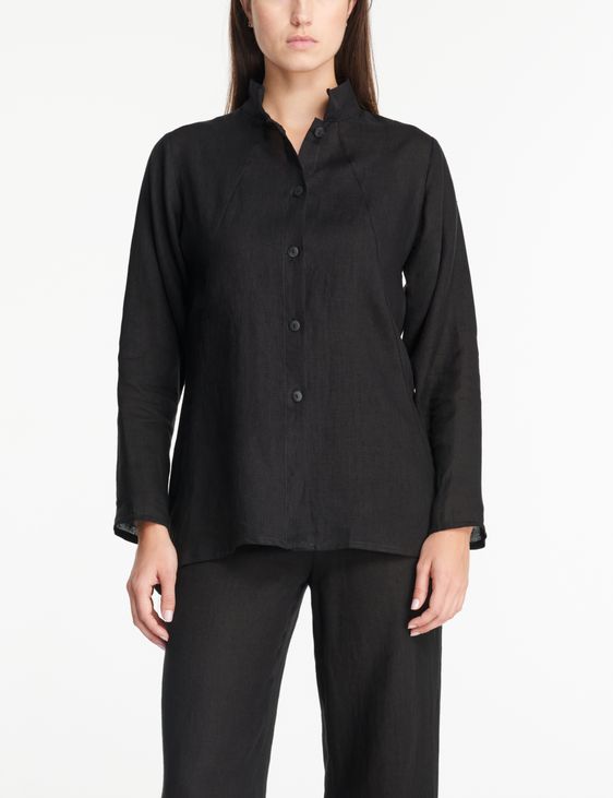Sarah Pacini Linen shirt - paneled