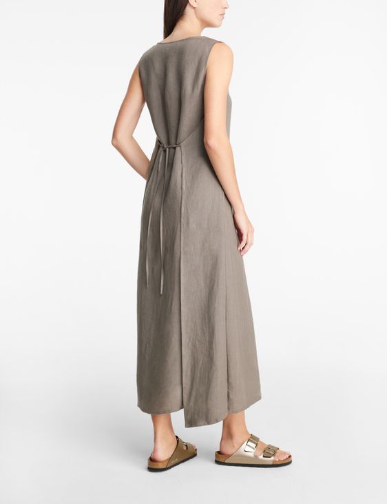 Sarah Pacini Linen dress - paneled