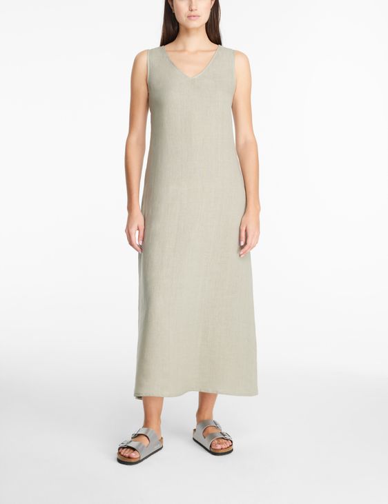 Sarah Pacini Linen dress - paneled