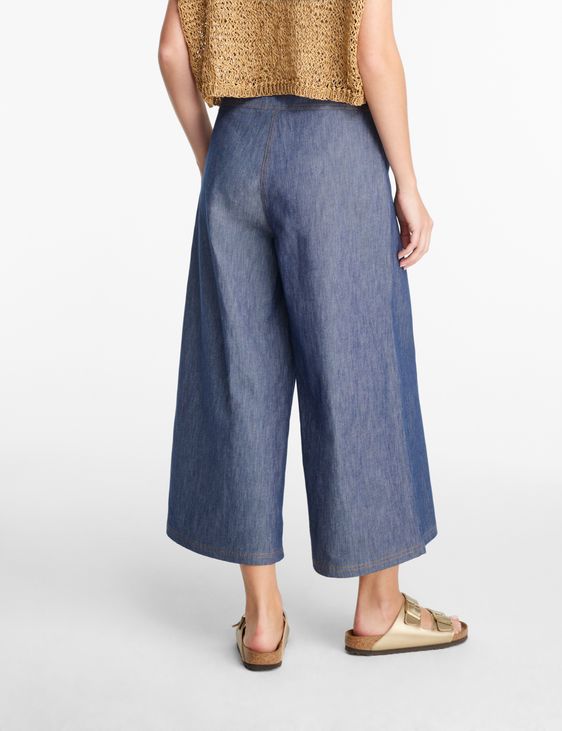 Sarah Pacini Cotton-linen jeans - flare leg