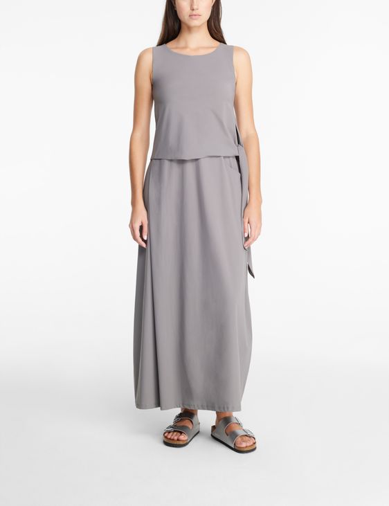 Sarah Pacini Paneled maxi dress - techno fabric