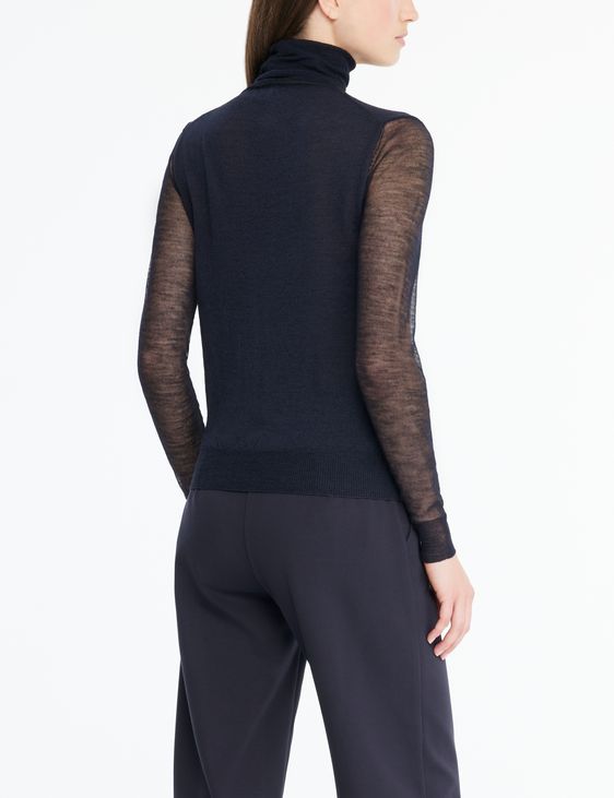Sarah Pacini Translucent sweater - ribbing
