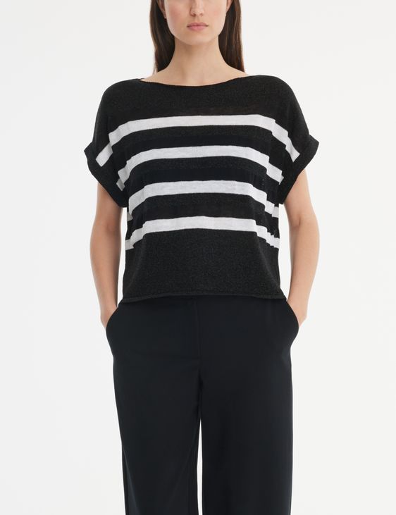 Sarah Pacini Translucent sweater - stripes