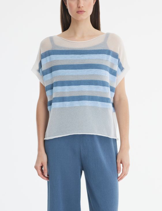 Sarah Pacini Translucent sweater - stripes