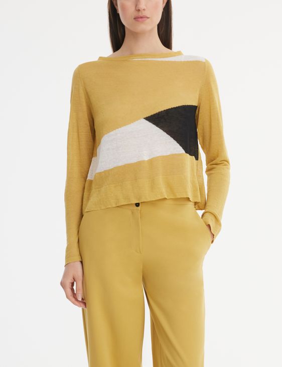 Sarah Pacini Patchwork sweater - cropped