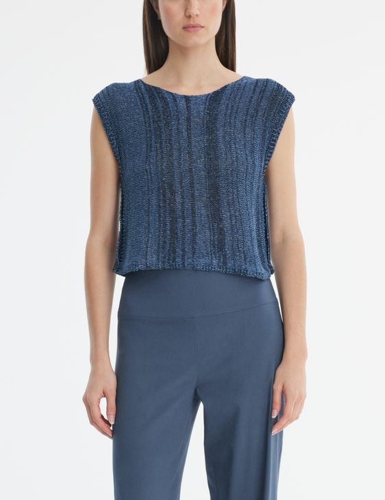 Sarah Pacini Mottled sweater - sleeveless