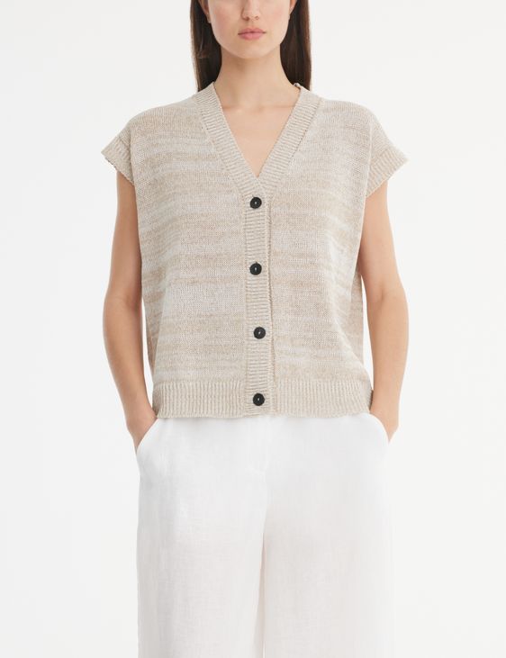 Sarah Pacini Cardigan - mottled knit