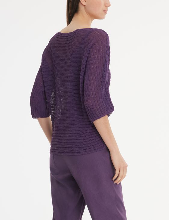 Sarah Pacini Ribbed sweater - 3/4 sleeves