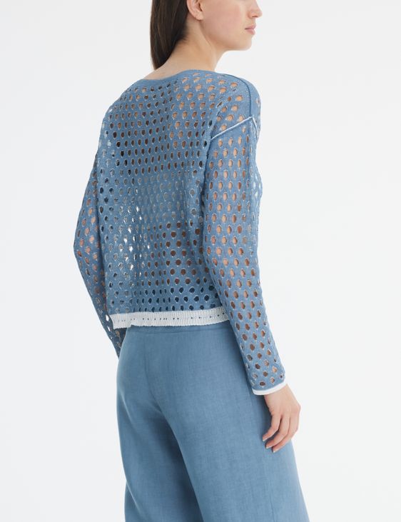 Sarah Pacini Mesh sweater