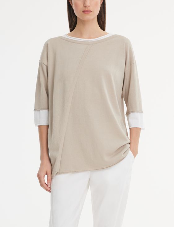 Sarah Pacini Long sweater - layered illusion