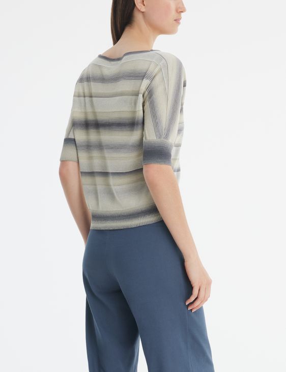 Sarah Pacini Short sleeve sweater - stripes