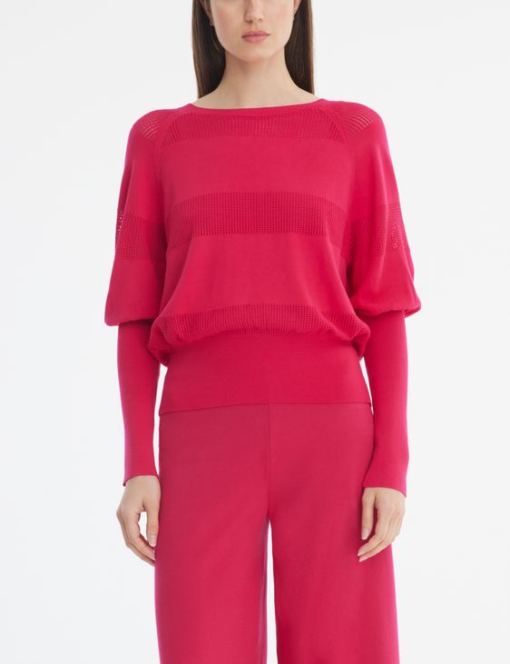 Sarah Pacini Sweater - tone-on-tone stripes