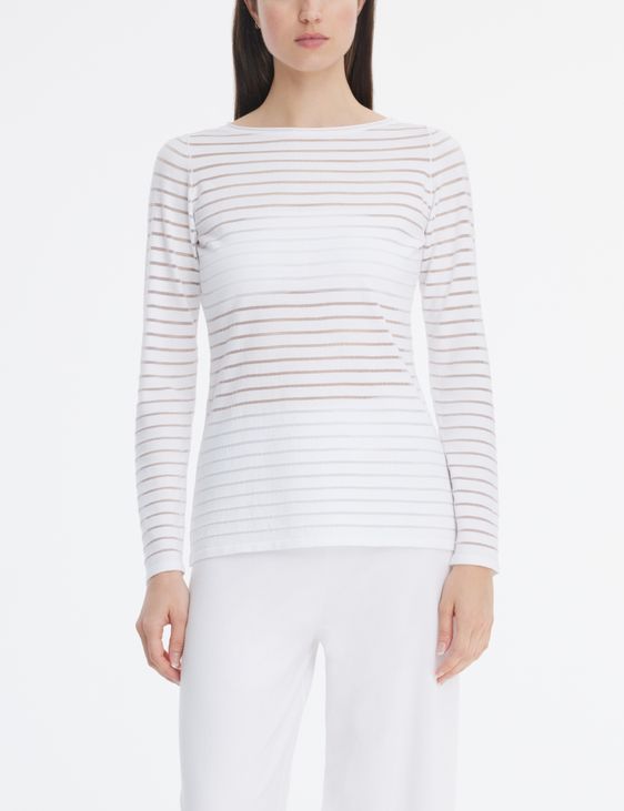 Sarah Pacini Sweater - sheer stripes