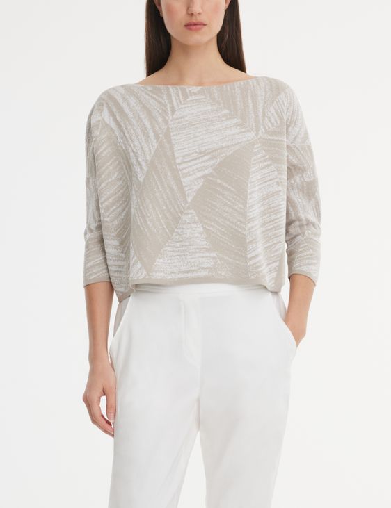 Sarah Pacini Sweater - bicolor jacquard
