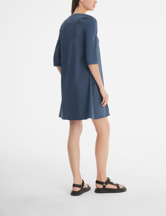 Sarah Pacini Kleid aus Stretch-Leinen - ausgestellt