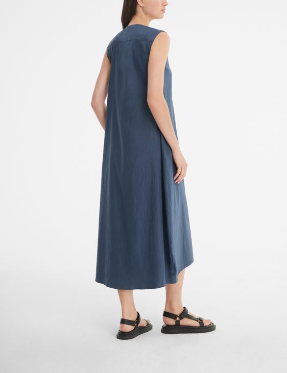 Sarah Pacini Kleid aus Stretch-Leinen - Maxilänge