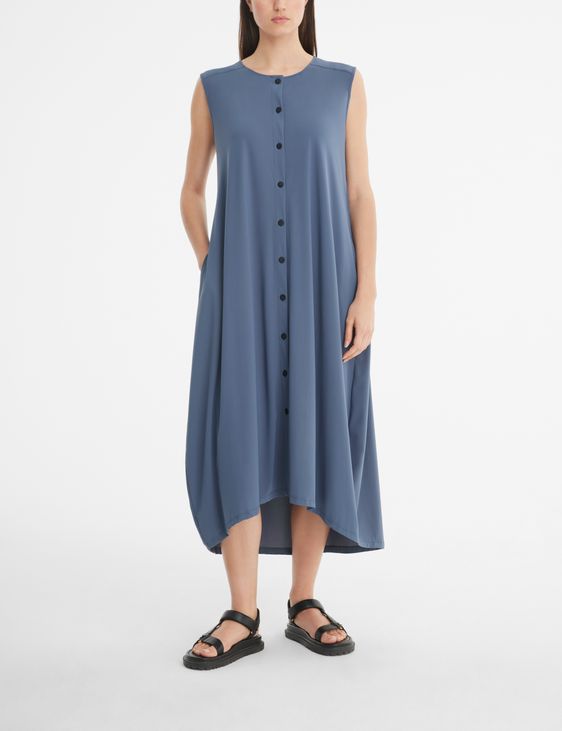 Sarah Pacini Wijduitlopende jurk - techno textiel