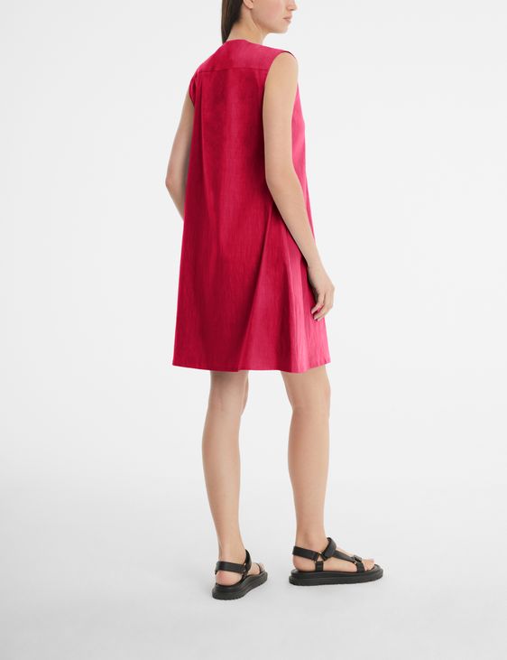 Sarah Pacini Stretch-linen dress - fitted