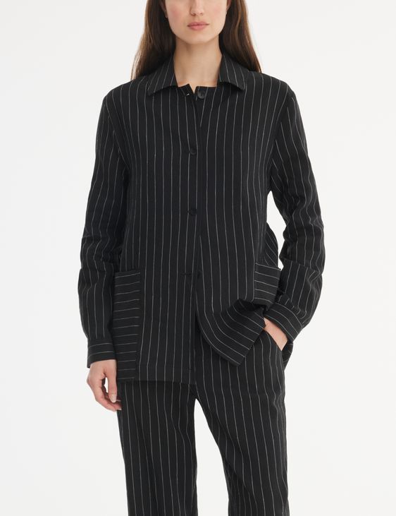 Sarah Pacini GenderCOOL jacket - pinstripes