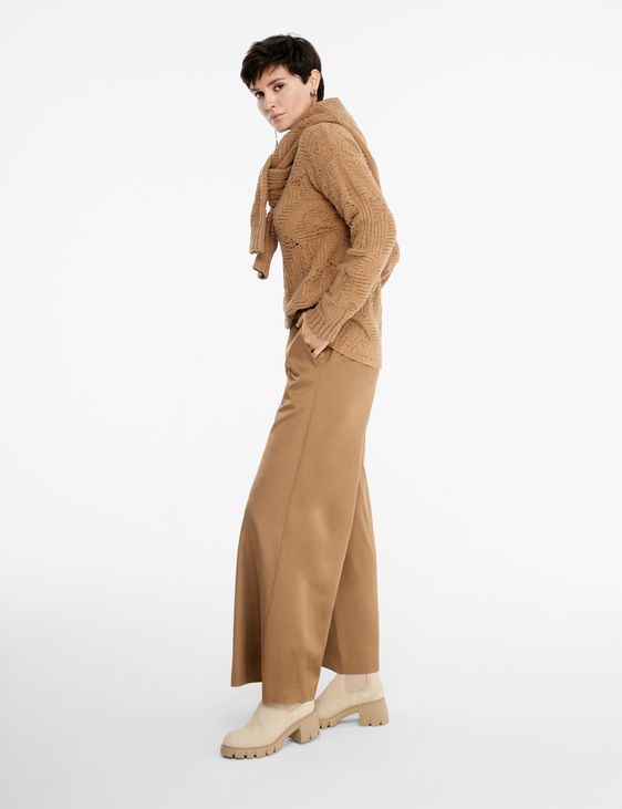 Caramel turtleneck sweater - unraveled by Sarah Pacini