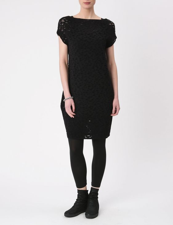 Sarah Pacini Scoop Neck Knee-Length Dress w/ Tags - Black Dresses, Clothing  - WSARP22352