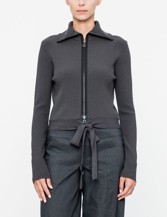 Cardigan with a tie on sale belt