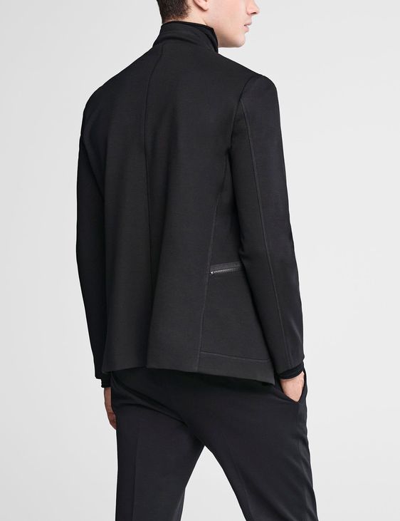 Mens Blazer Jacket Plain Button Down Chinese Collar Grandad Suit Jacket  Slim Fit Solid Suit Blazer Casual Smart Plus Size Black : Amazon.co.uk:  Fashion