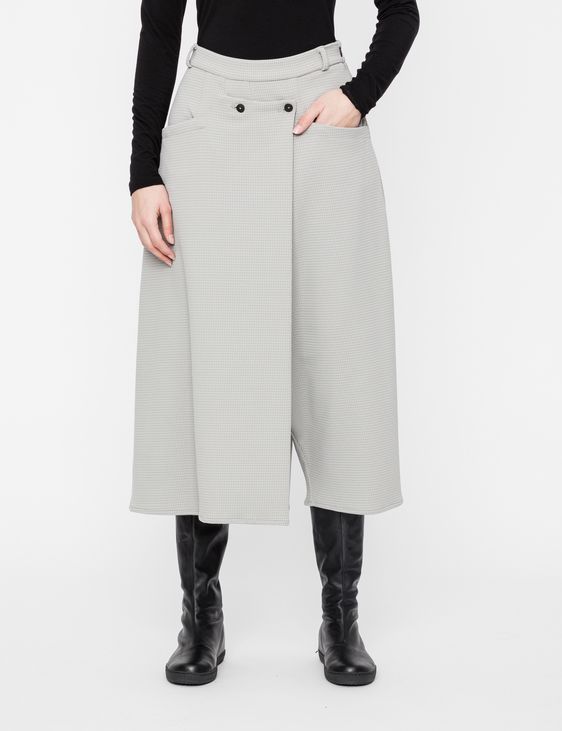 Jersey grey hotsell skirt pockets