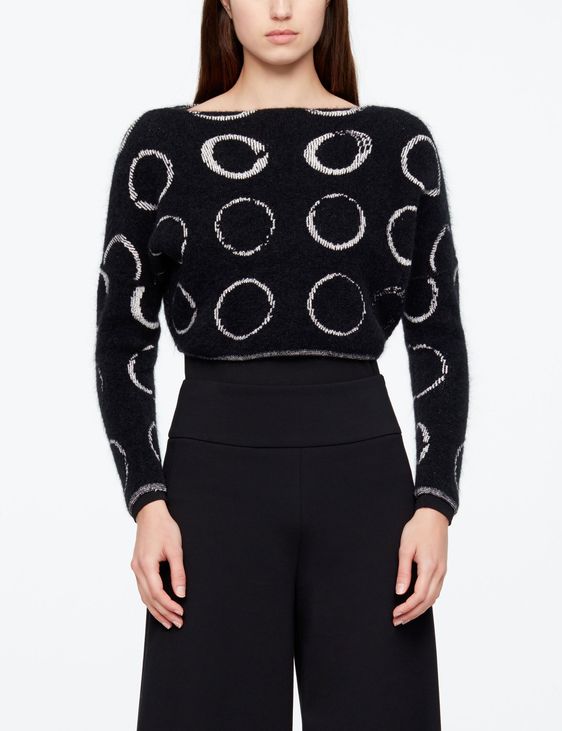  Black Crop Sweater