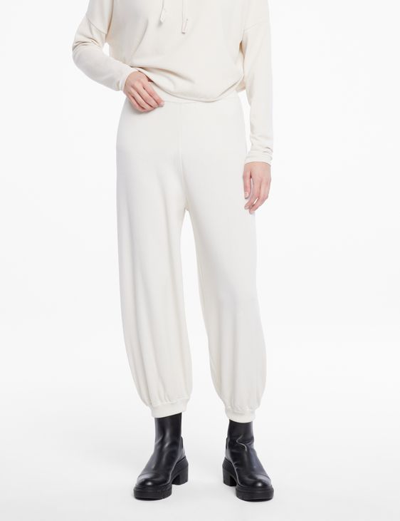 White viscose leggings - viscose knit by Sarah Pacini