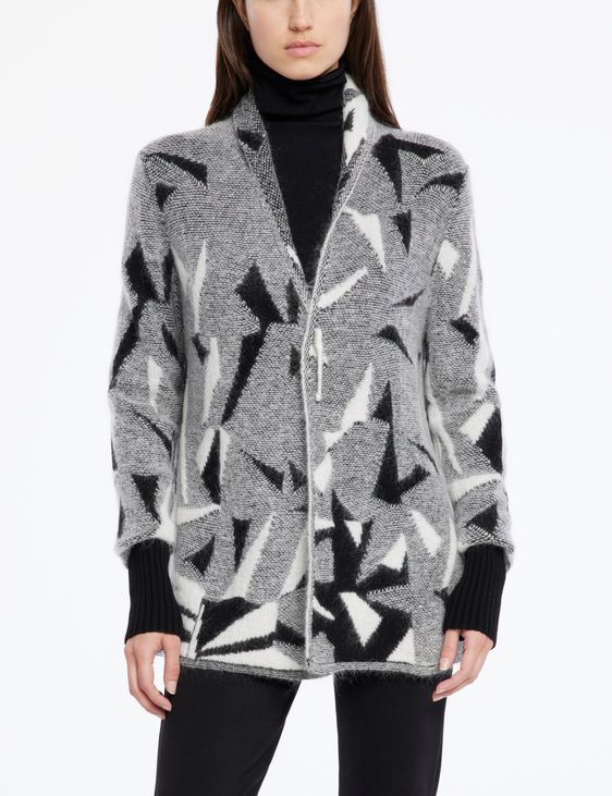 Off-White Printed Jacquard Knit Pullover