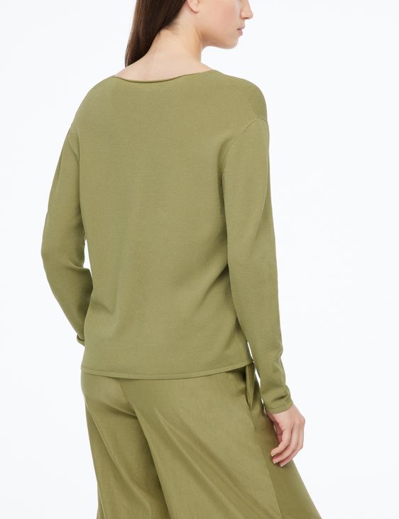 Green long sweater - seamless by Sarah Pacini