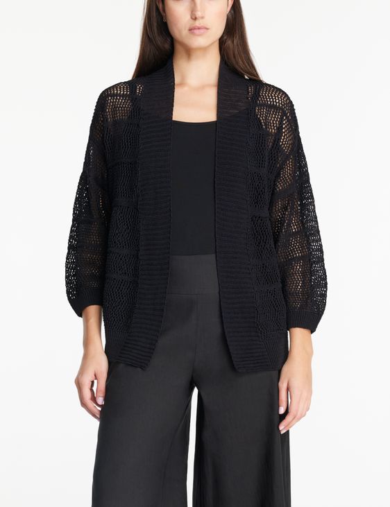 Mesh best sale cardigan long