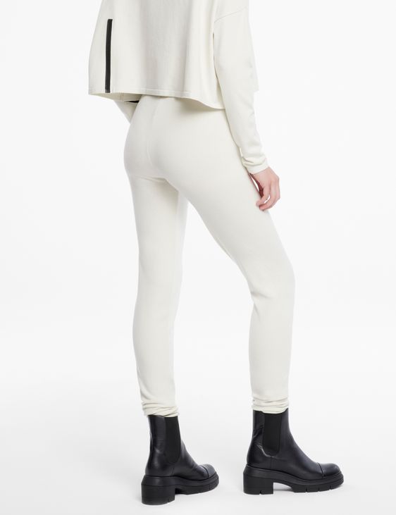 White viscose leggings - viscose knit by Sarah Pacini