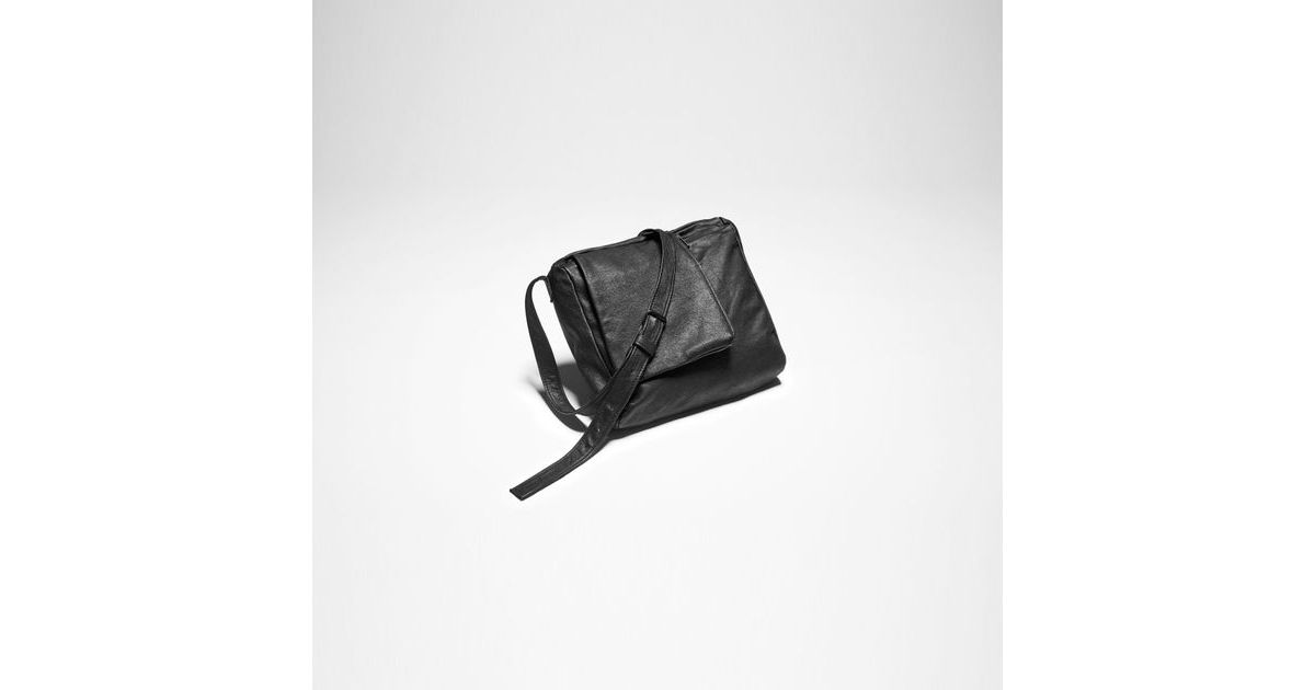 sarah pacini 本革レザー ボディバッグ ショルダーバッグベージュ