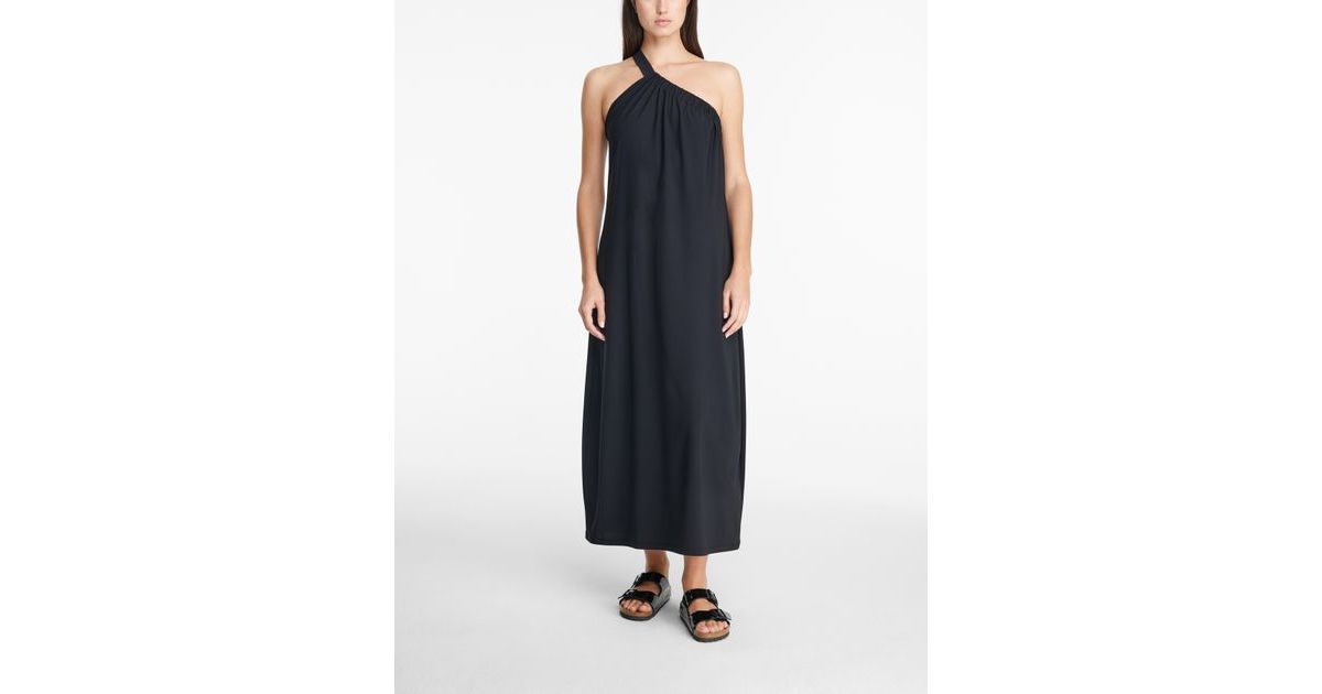 Robe Fantaisie Noire Clara Vitti - Taille 36 - Asymétrique Bi-Matière - Occasion Très Bon État