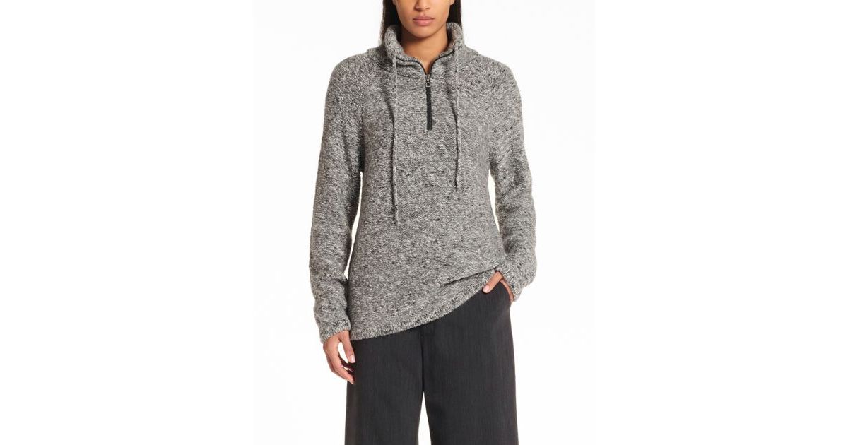 Grey gender neutral pullover – chiné alpaca by Sarah Pacini