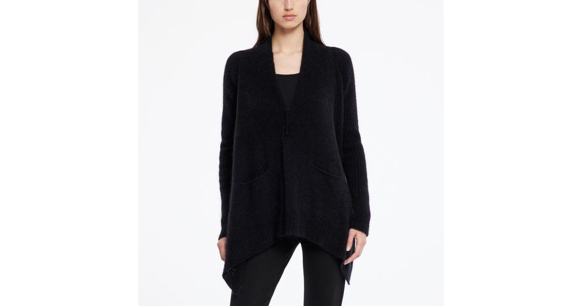Pull Sarah Pacini En Mohair/mérinos Mauve - Taille Unique 38/40 - Style Crop Top - Occasion Très Bon état