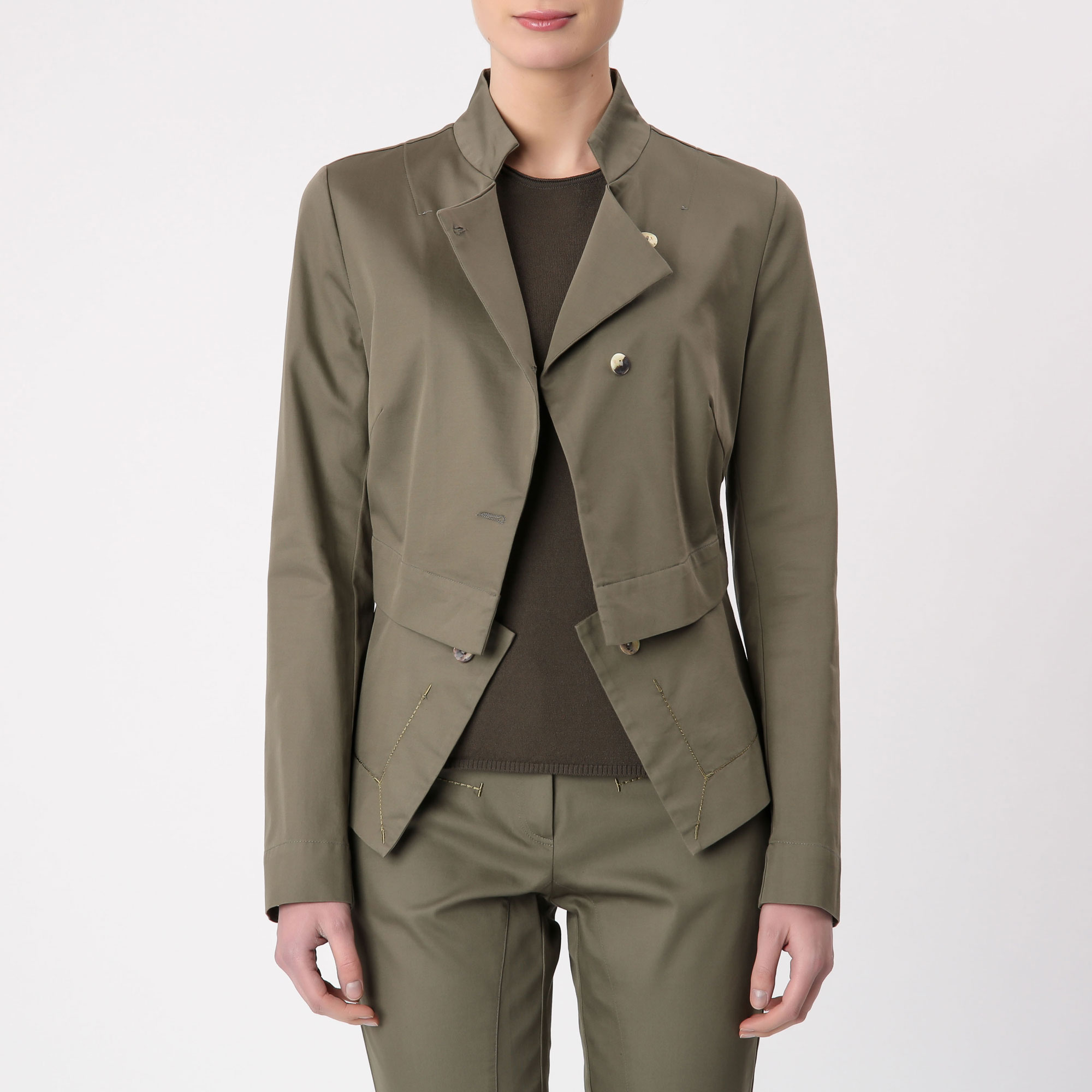 Veste Femme Sarah Pacini - Taille 0 (38/40) - Couleur Beige Lin - Matière Mélangée - Neuf Avec étiquettes