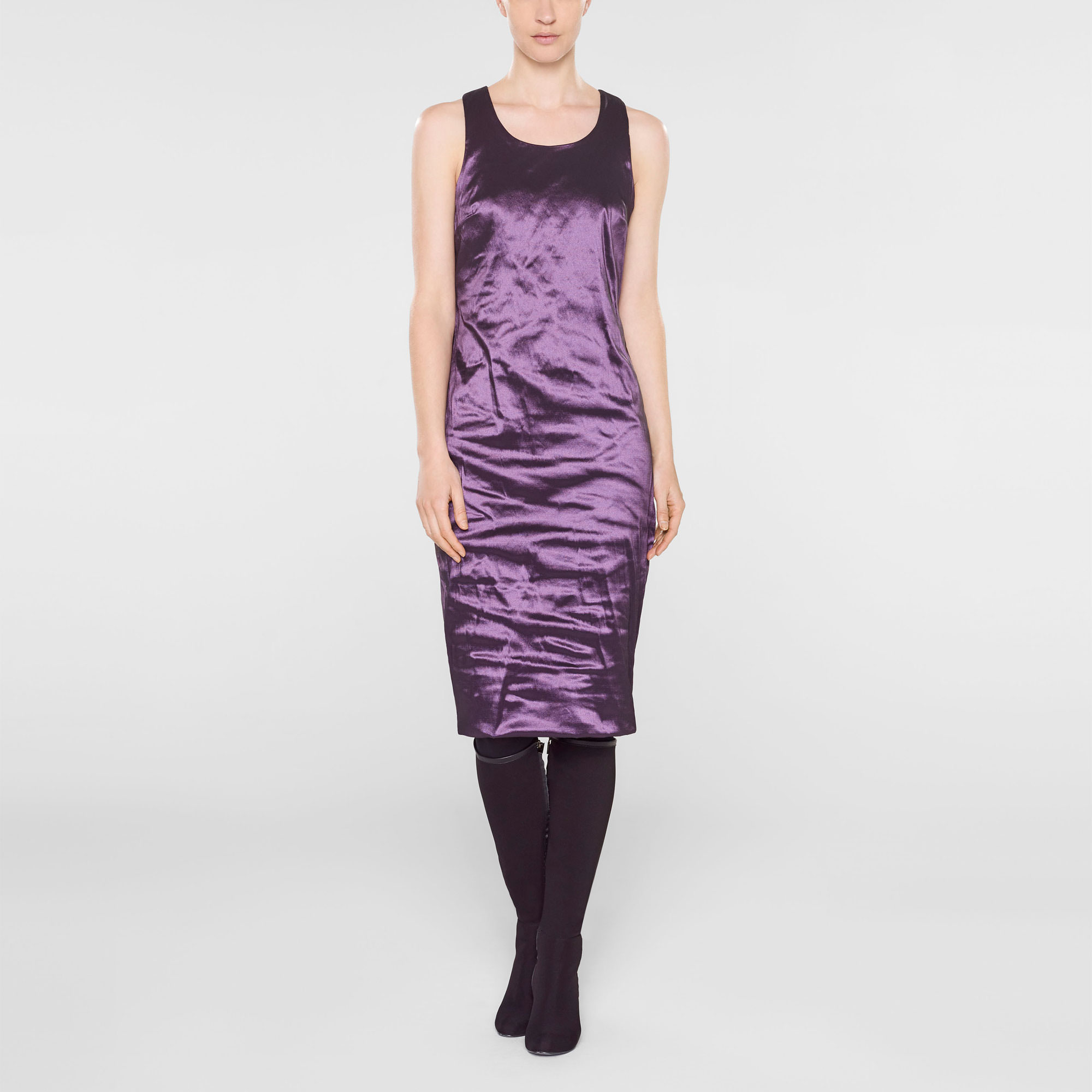 Mid-length dress SARAH PACINI Purple size 12 UK in Synthetic - 22511656