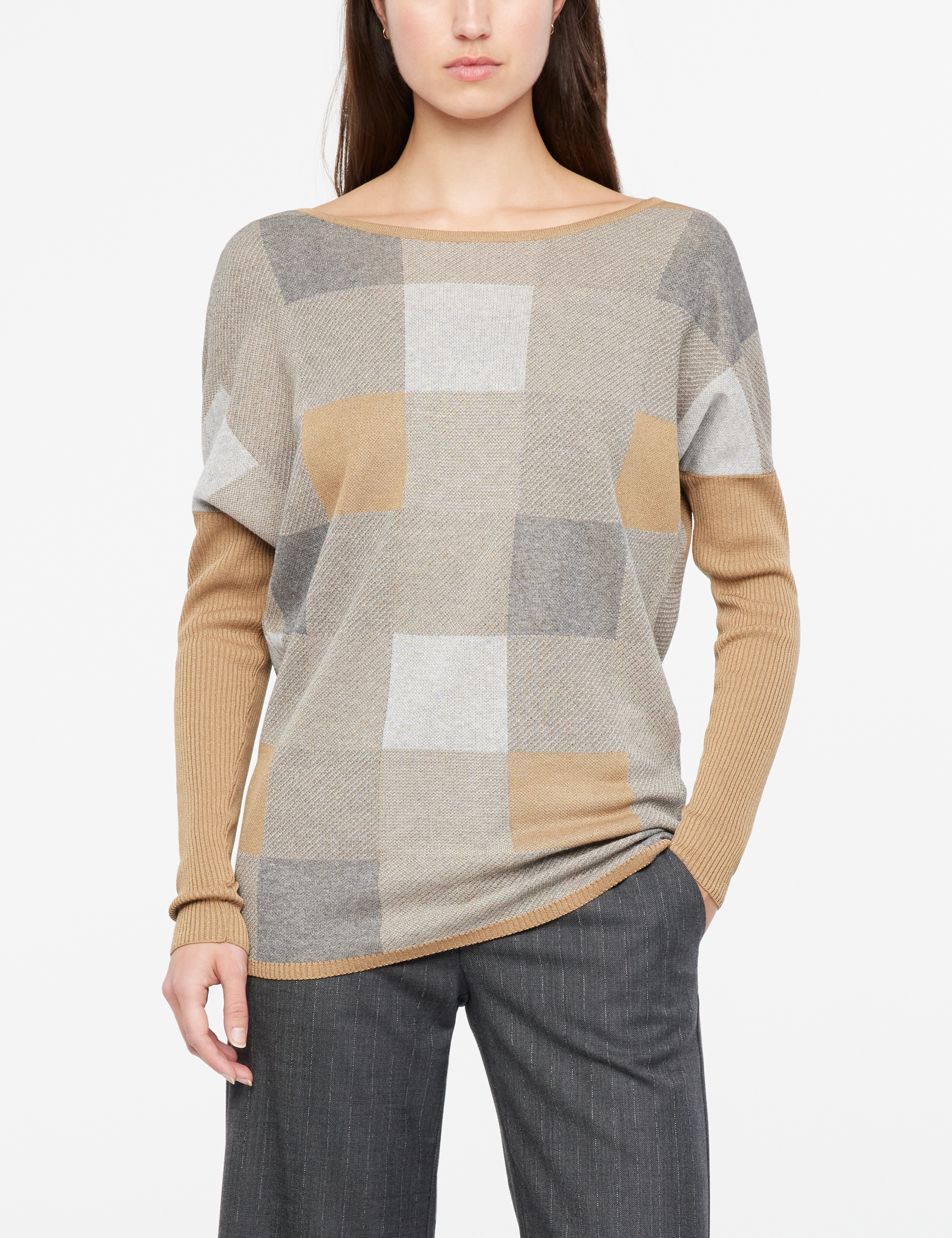 Pull camaieu Sarah Pacini Ocre