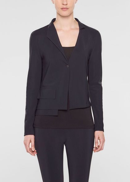 Sarah Pacini Short jacket, asymmetrical collar