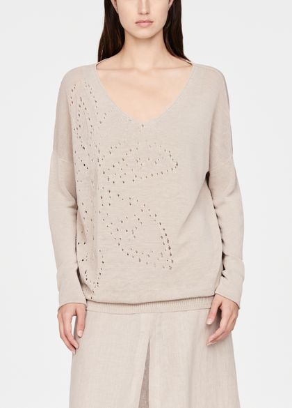 Sarah Pacini Linen sweater - V-neck