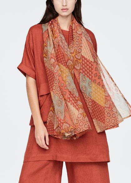 Sarah Pacini oversized sjaal - patchwork