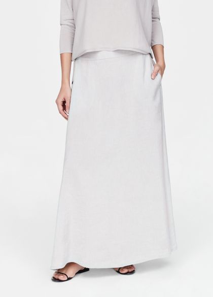 Sarah Pacini Linen skirt - smock details
