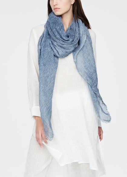 Sarah Pacini Linen scarf - crinkled