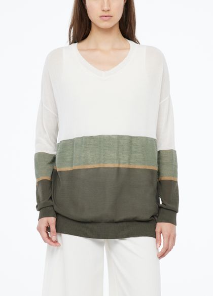 Sarah Pacini Mako cotton sweater - ribbed