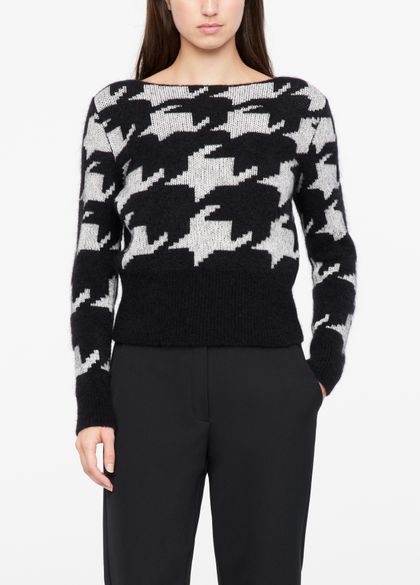Sarah Pacini Sweater - houndstooth
