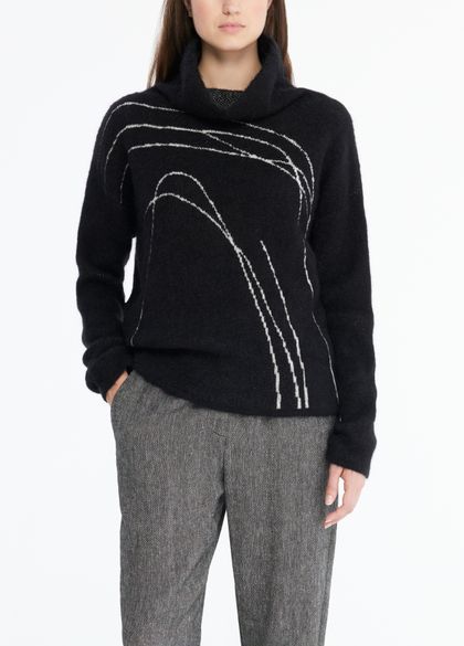Sarah Pacini Sweater - frosted jacquard