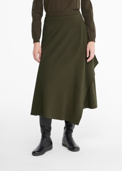 Sarah Pacini Gabardine skirt - asymmetric